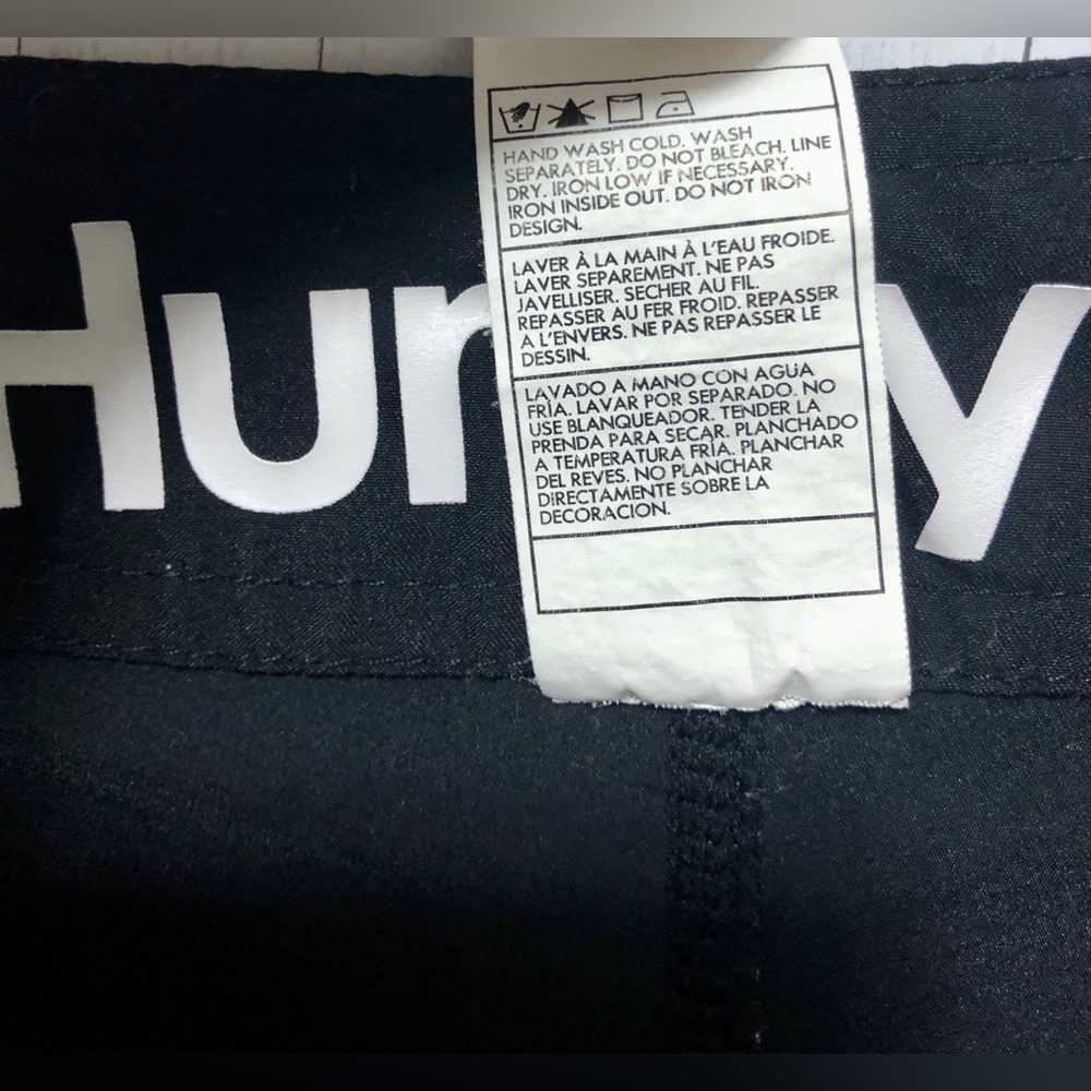 🎯Hurley Black Silver Phantom One & Only Board Shorts - Picture 16 of 16